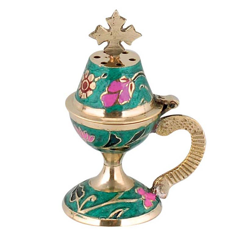 Θυμιατό Μπρούτζινο Επιτραπέζιο Άσπρο - Μικρό Χρώματα