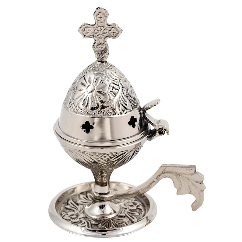 Θυμιατό Μπρούτζινο Επιτραπέζιο - Λαβή Φύλλο