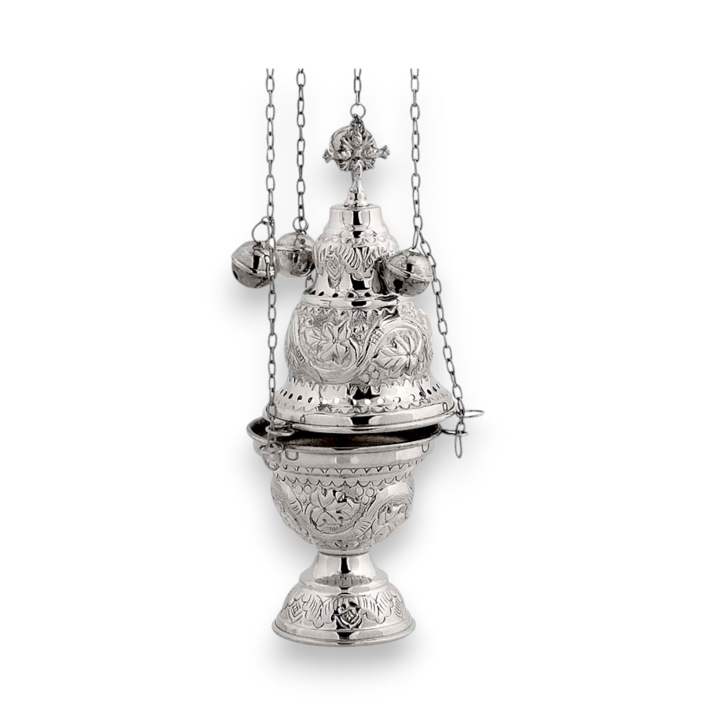 Ιερατικό Θυμιατό Μπρούτζινο Δίχρωμο Σκαλιστό Λεπτομέρειες - 3 Χρώματα