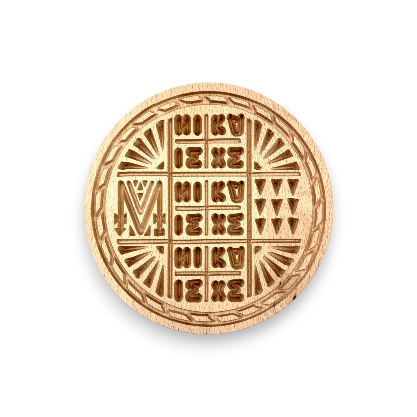 Σφραγίδα Προσφόρου Ξύλινη - Σκάλισμα 16cm