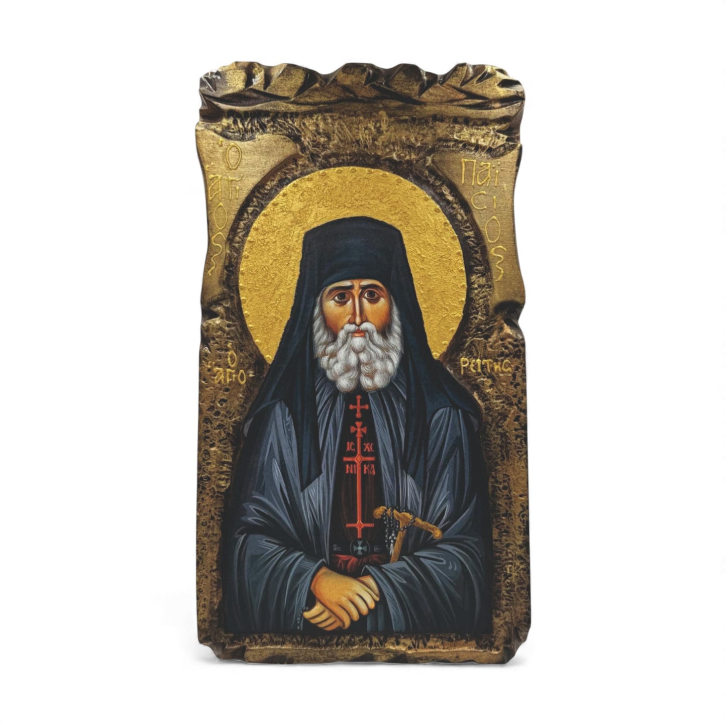 Εικόνα Παναγία Επτάσπαθη - Σκαλιστή Χειροποίητη