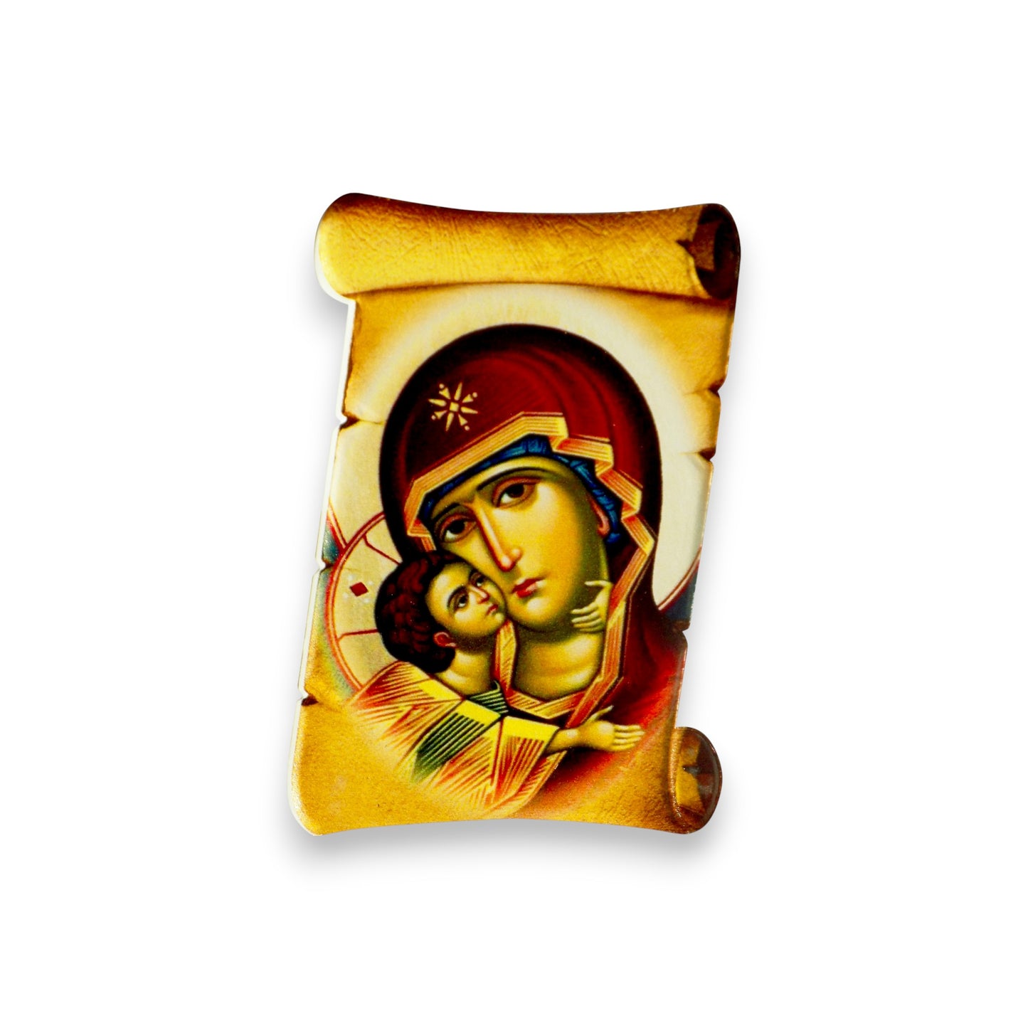 Κεραμικό Μαγνητάκι Σχήμα Παπύρου Άγιος Παίσιος - Σε 10 Αγίους