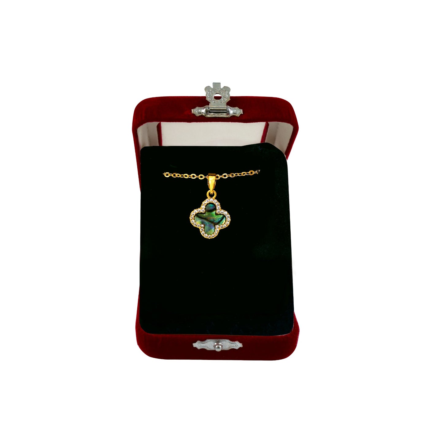 Σταυρός Λαιμού Ατσάλινος Χρυσός Λευκό Φίλντισι - 2 Χρώματα