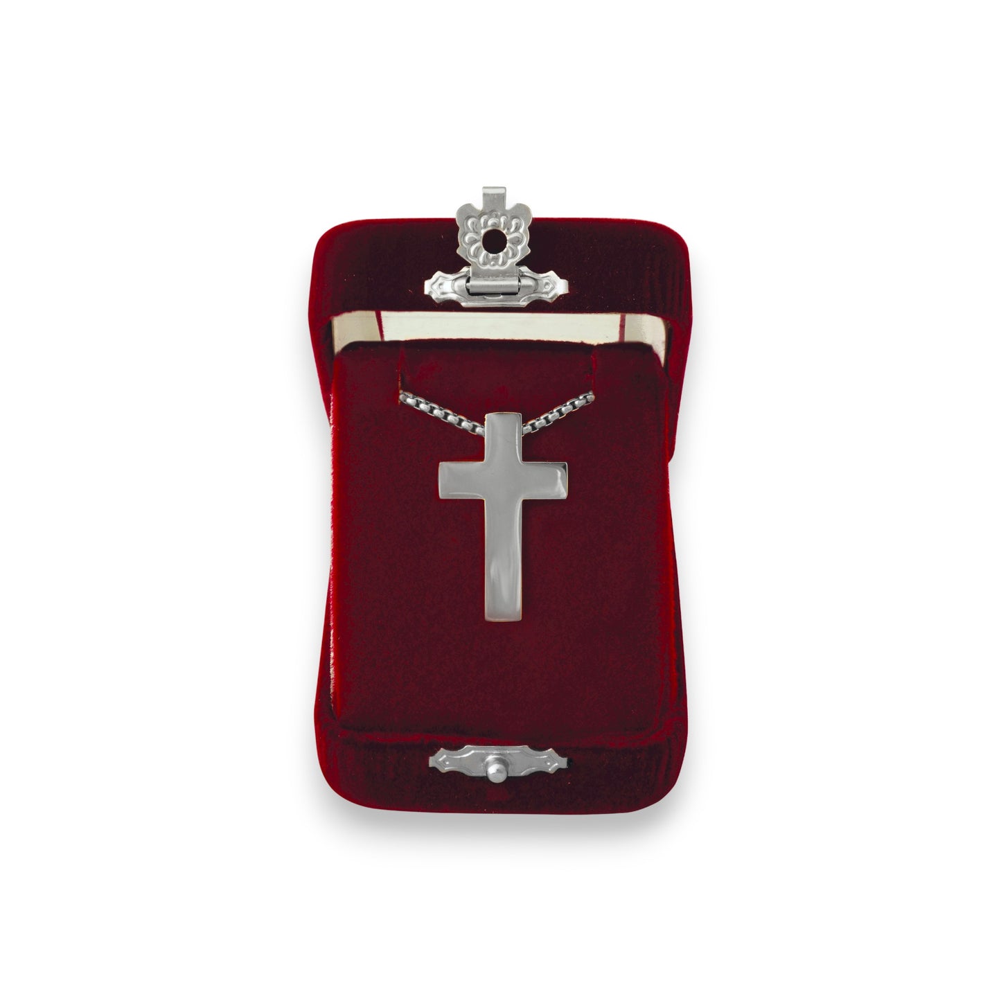 Σταυρός Λαιμού Ατσάλινος Απλός - 3 Χρώματα