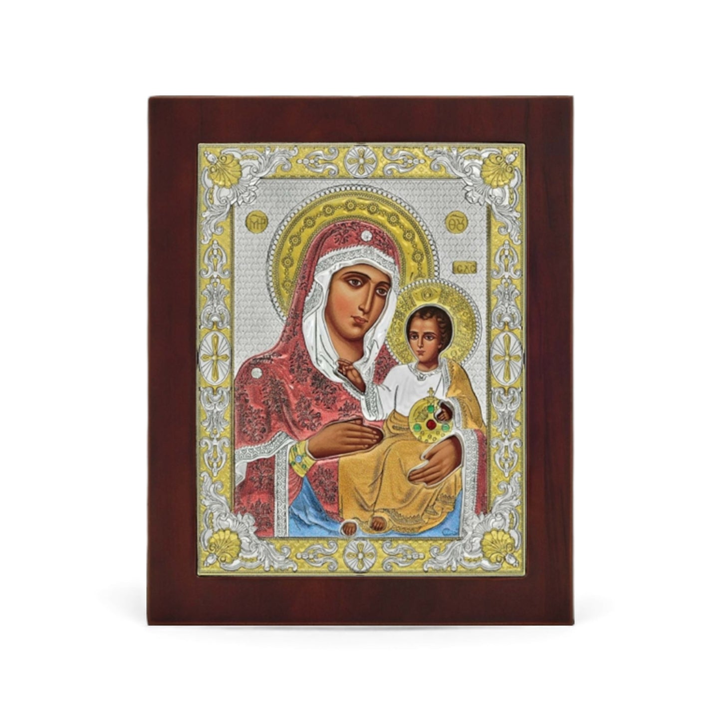 Παναγία Ιεροσολυμίτισσα – Επιχρυσωμένη Τετράγωνη Σμάλτο