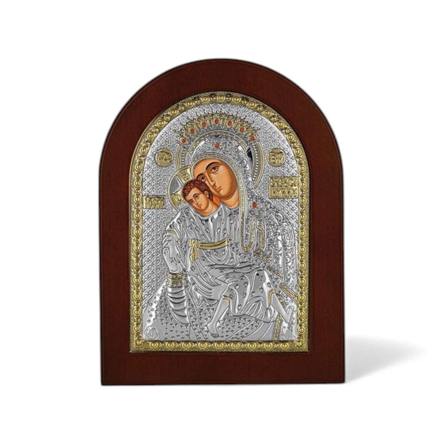 Παναγία του Κύκκου - Ασημένια Εικόνα Οβάλ