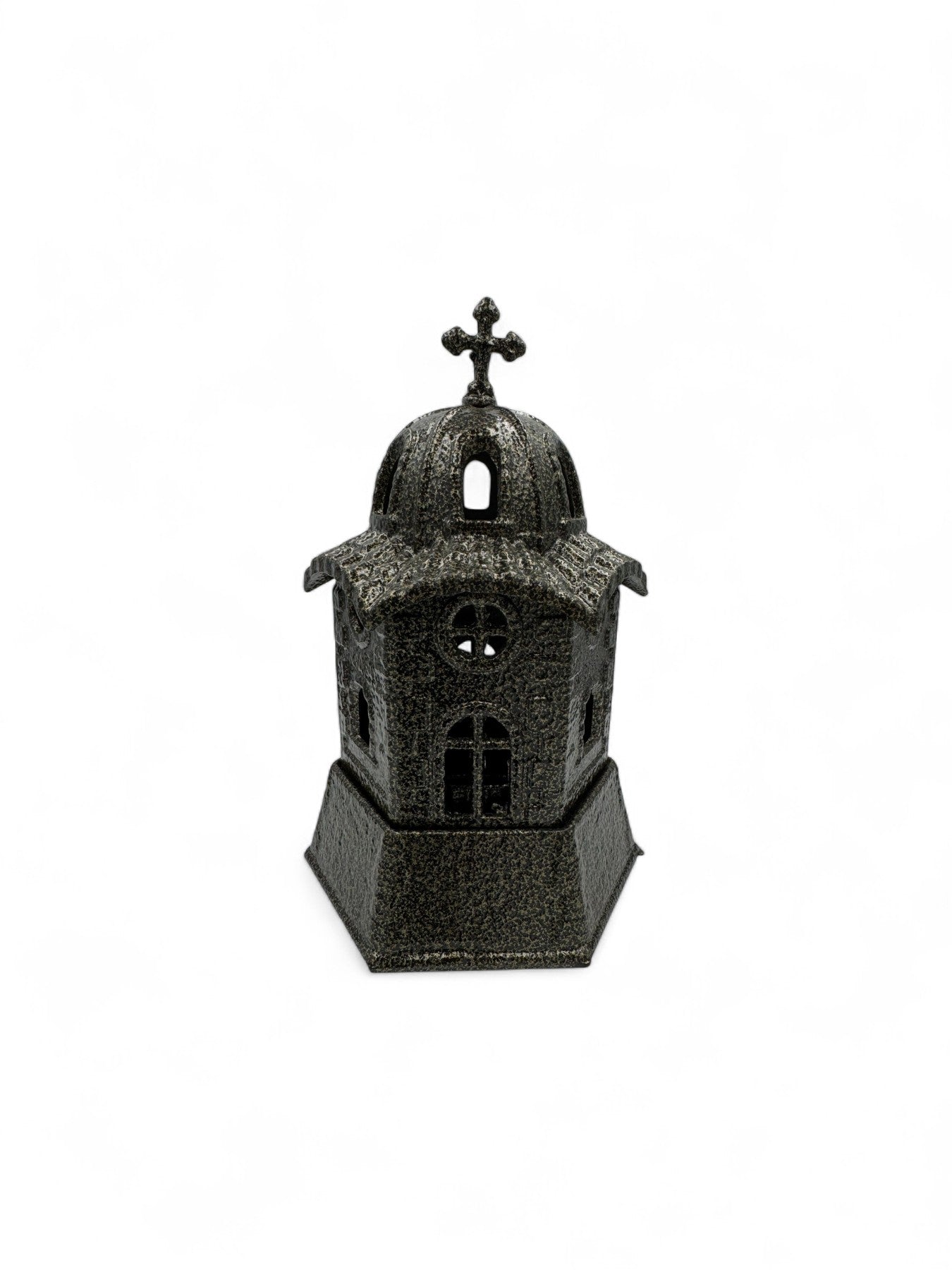 Μεταλλικό Καντήλι Εκκλησάκι Πράσινο - 4 Χρώματα