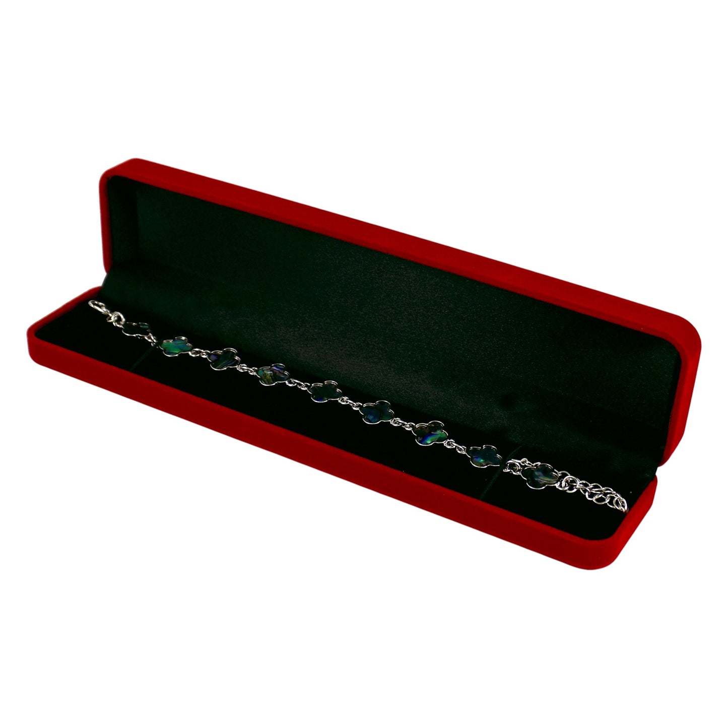 Γυναικείο Βραχιόλι Με Φίλντισι Πράσινο