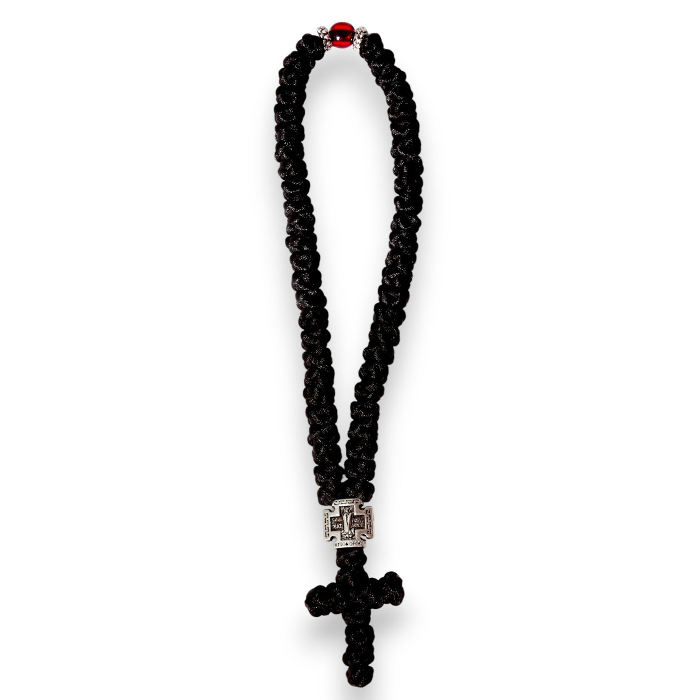 Προσευχητάρι 50 Κόμπων – Μεταξωτή Κλωστή & Μεταλλικός Σταυρός