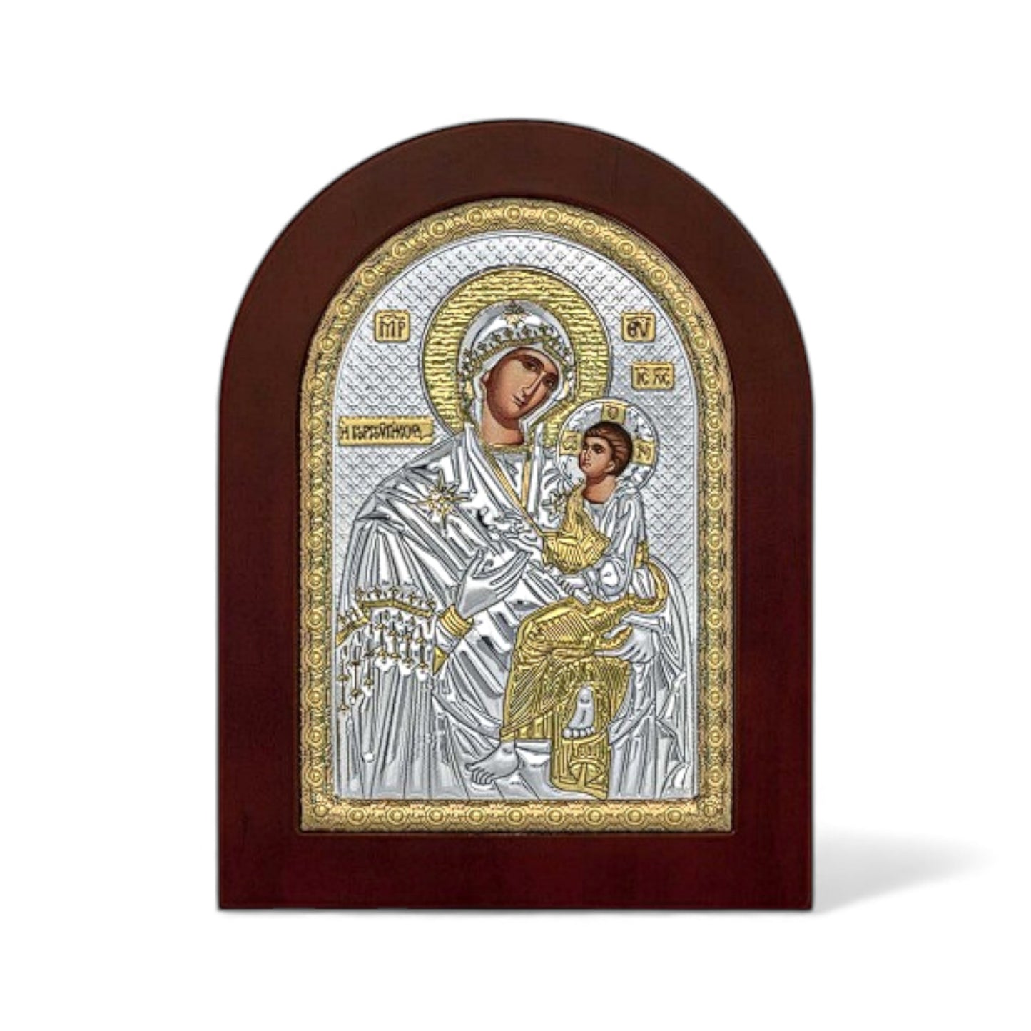 Παναγία η Γοργοϋπήκοος – Ασημένια Εικόνα Οβάλ