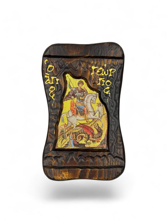 Εικόνες Σε Φυσικό Ξύλο Έλατο Κρακελέ Οβάλ Σε 5 Μεγέθη ( Α - Ο )