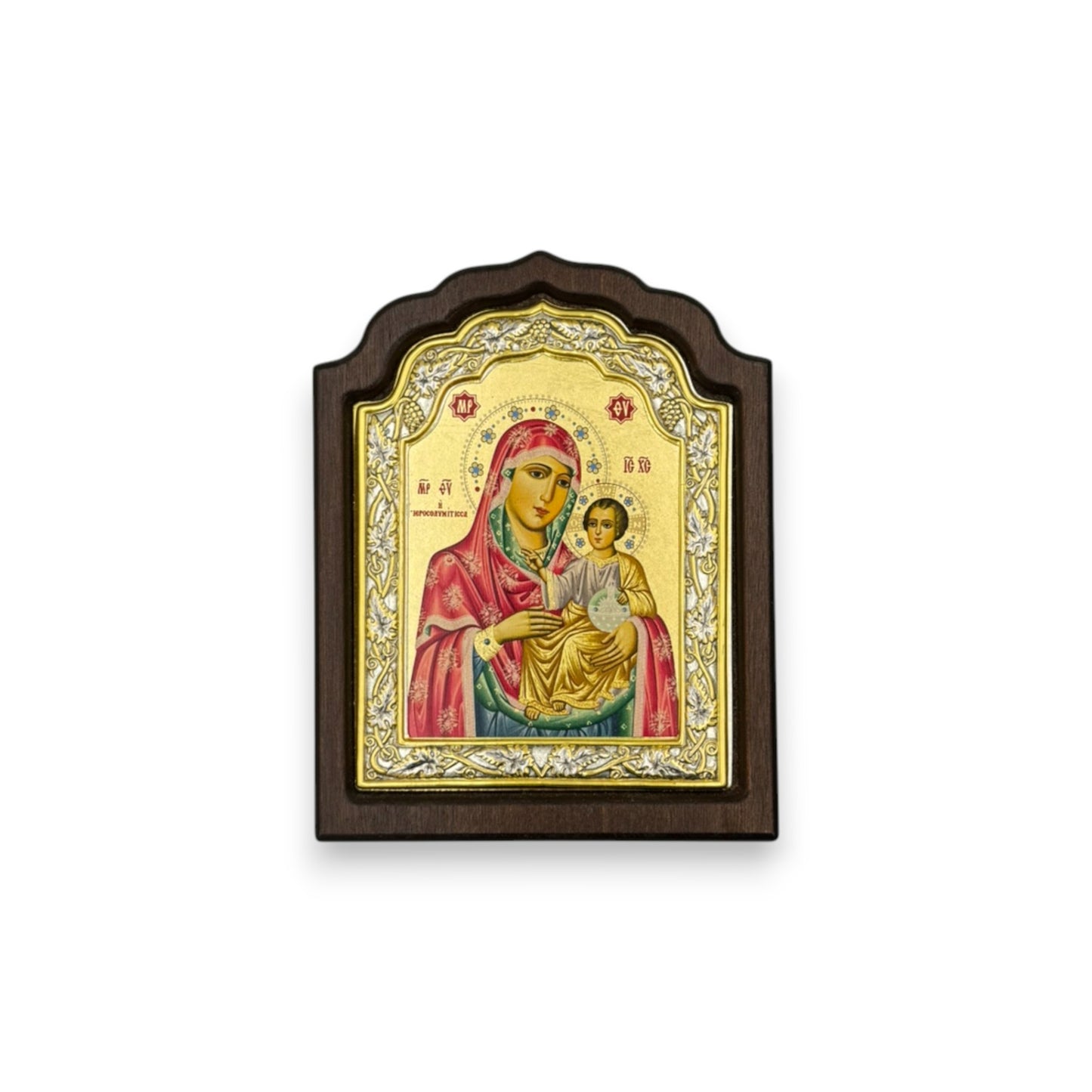Παναγία Ιεροσολυμίτισσα – Ασημένια Εικόνα σε Ξύλο με Επιχρύσωση ( Άγιο Όρος )