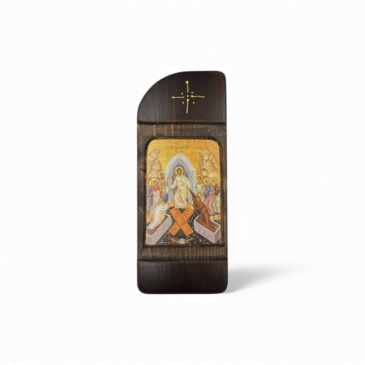 Εικόνες Σε Φυσικό Ξύλο Έλατο Μακρόστενες Σε 3 Μεγέθη ( Α - Ο ) - Η Ανάστασις