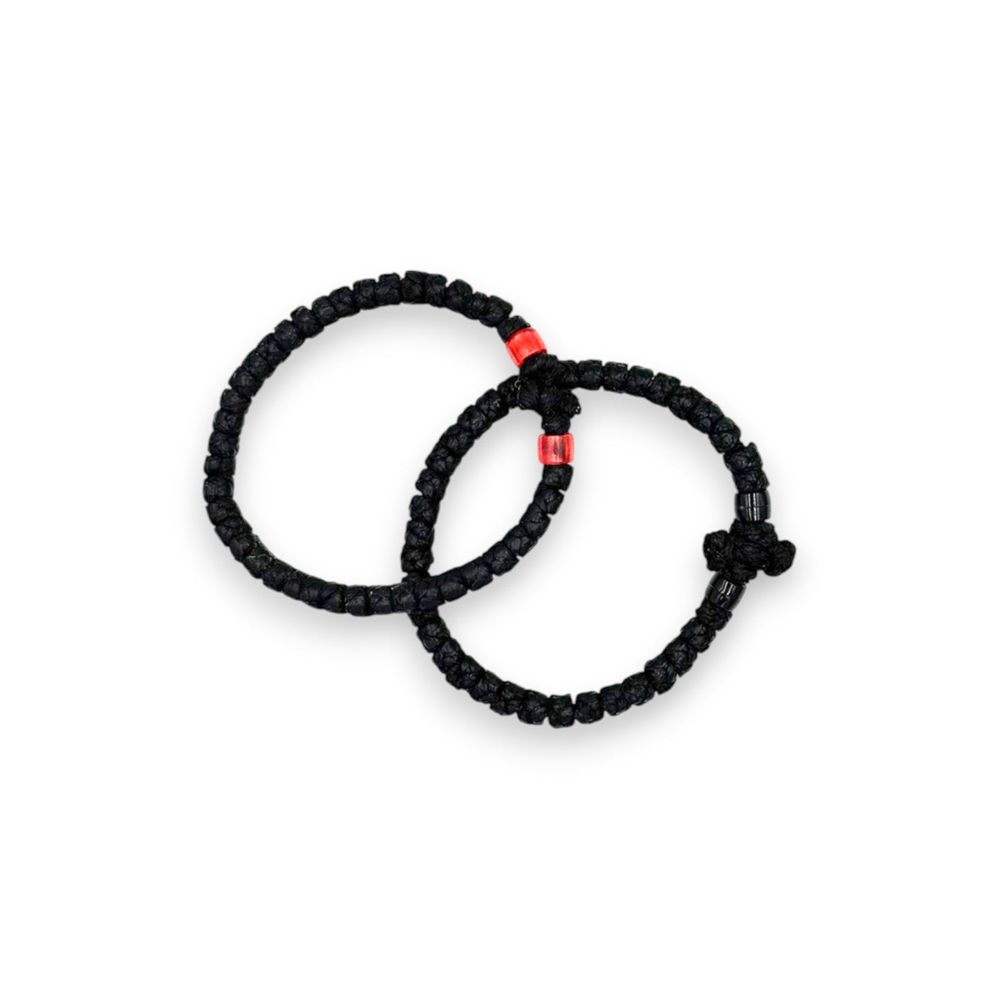 Χειροποίητο Κομποσχοίνι Μαύρη Χάντρα - Χοντρό