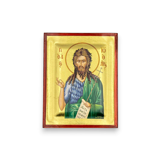 Ένσκαπτη Χειροποίητη Εικόνα σε Ξύλο - Άγιος Ιωάννης