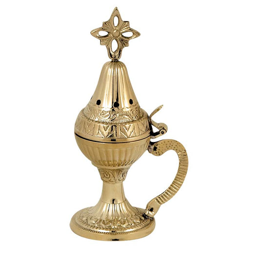 Θυμιατό Μπρούτζινο Επιτραπέζιο - Αυγό Σκαλιστό