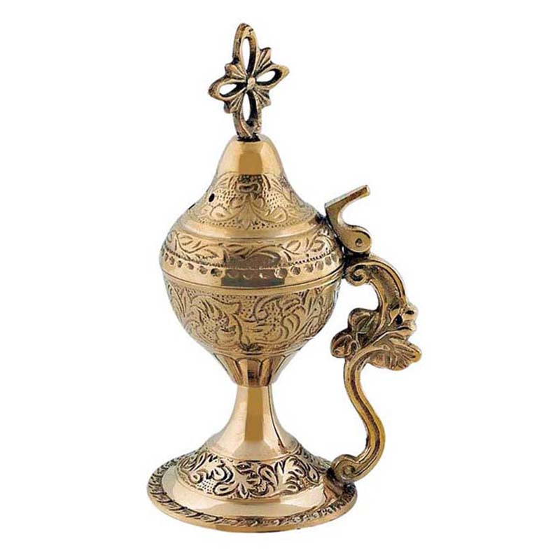 Θυμιατό Μπρούτζινο Επιτραπέζιο Δίχρωμο - Τέσσερα Χρώματα