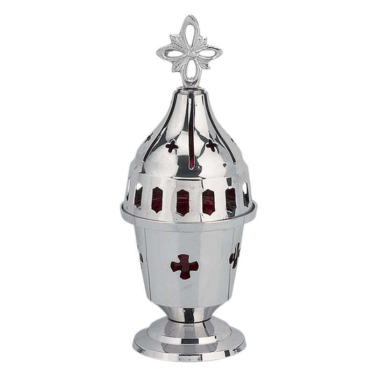 Καντήλι Μπρούτζινο Ασημί - Επιτραπέζιο