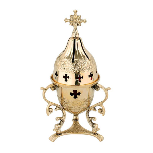 Καντήλι Μπρούτζινο Χεράκια Χρυσό - Επιτραπέζιο