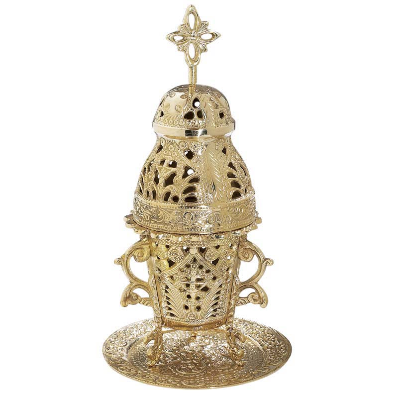 Καντήλι Μπρούτζινο "Γιαννιώτικο" Ασημί - Επιτραπέζιο