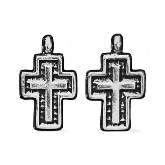 Επάργυρος Κρεμαστός Σταυρός Λαιμού 2.6×1.6cm