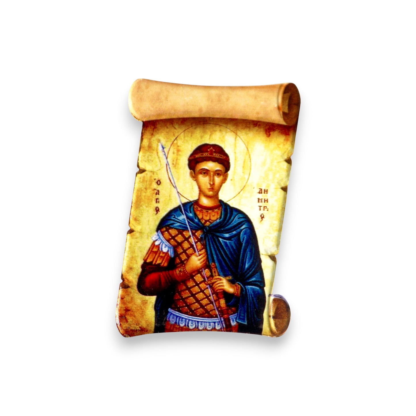 Κεραμικό Μαγνητάκι Σχήμα Παπύρου Άγιος Παίσιος - Σε 10 Αγίους