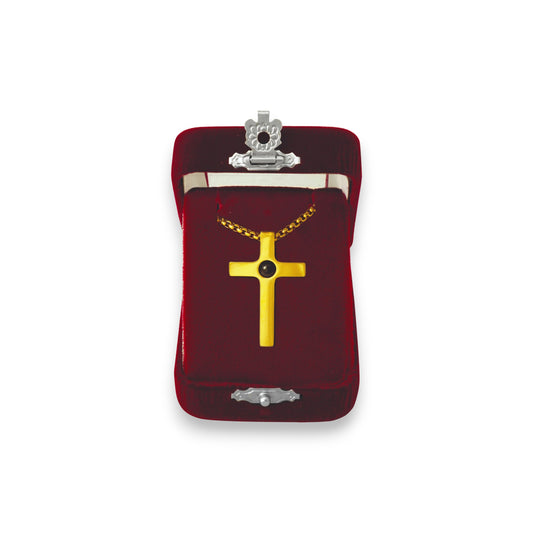 Σταυρός Λαιμού Ατσάλινος Ιησούς Χριστός - 3 Χρώματα