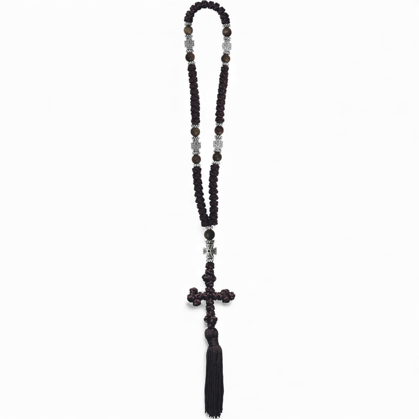 Προσευχητάρι 50 Κόμποι Κόκκινο - Πλουμιστό