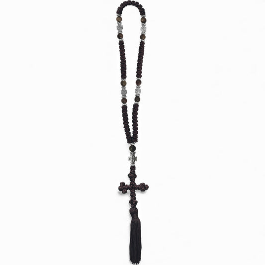 Προσευχητάρι 50 Κόμποι Μαύρο - Πλουμιστό