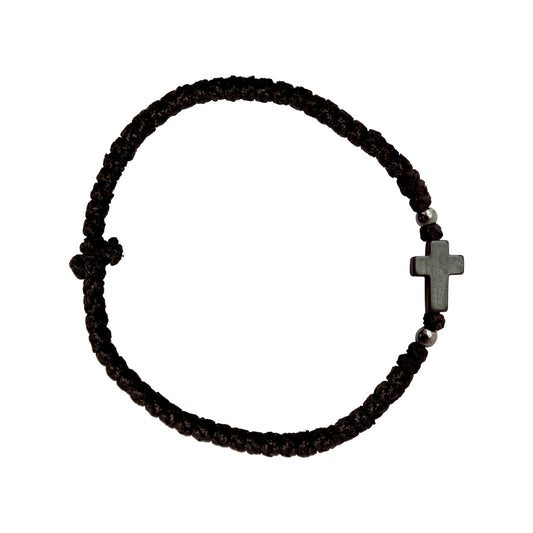 Χειροποίητο Κομποσχοίνι - Σταυρό Αιματίτη