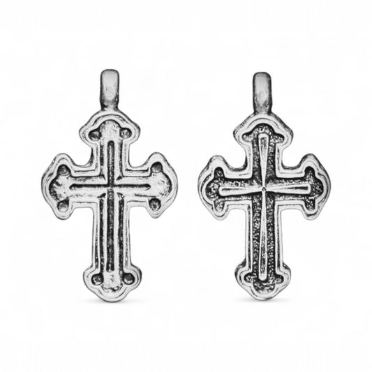 Επάργυρος Κρεμαστός Σταυρός Λαιμού 2×2cm