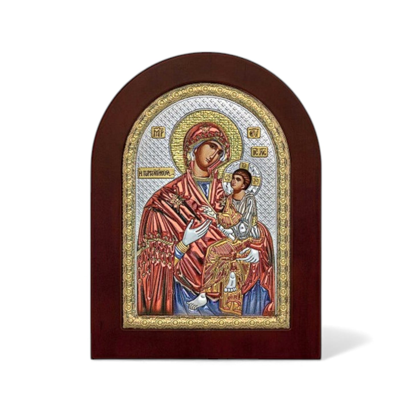 Παναγία η Γοργοϋπήκοος – Ασημένια Εικόνα Οβάλ