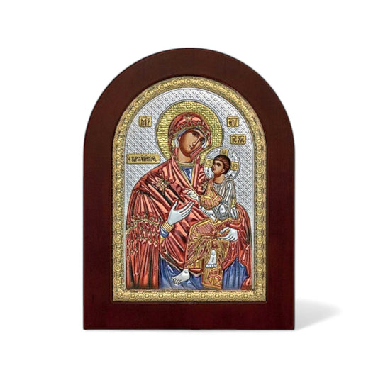 Παναγία η Γοργοϋπήκοος – Ασημένια Εικόνα Οβάλ