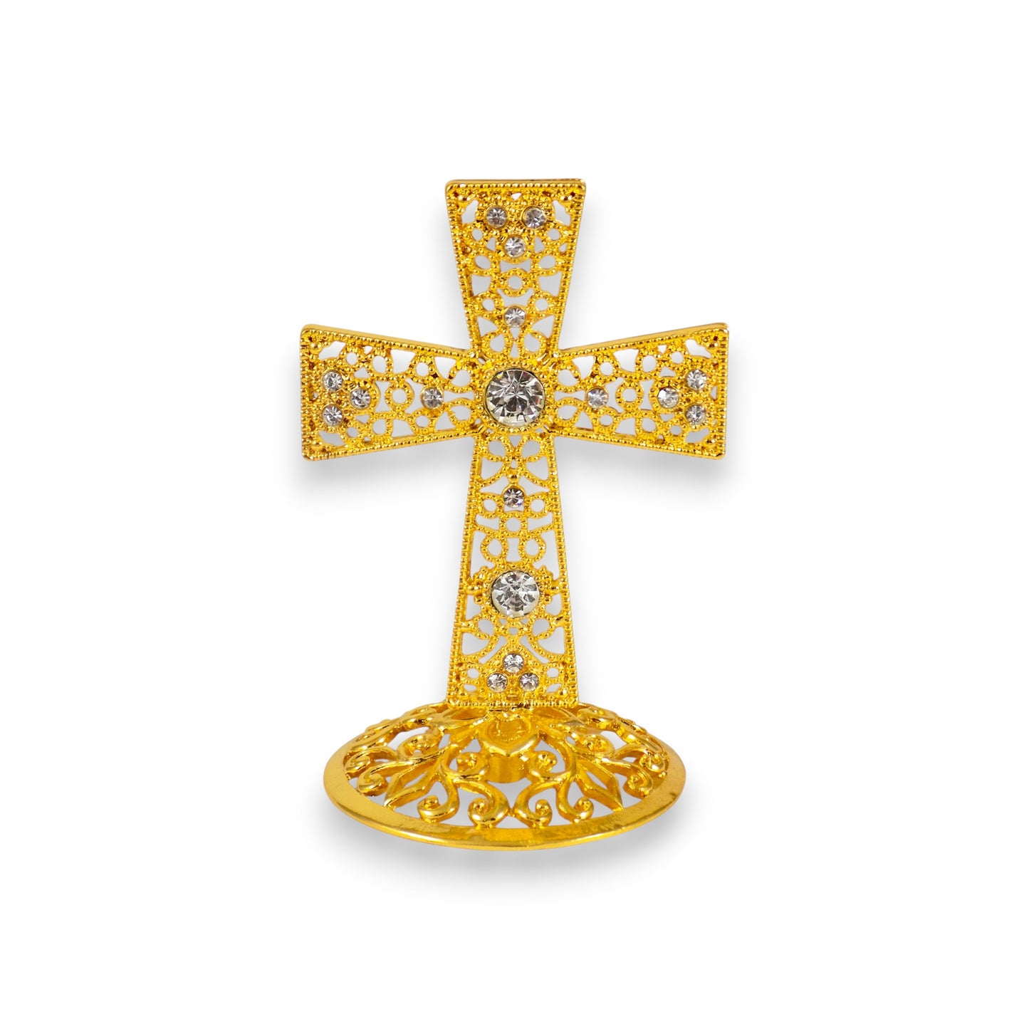 Μεταλλικός Επιτραπέζιος Σταυρός – 2 Χρώματα Ορθογώνιος