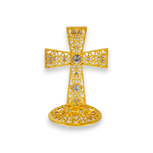 Μεταλλικός Επιτραπέζιος Σταυρός – 2 Χρώματα Ορθογώνιος