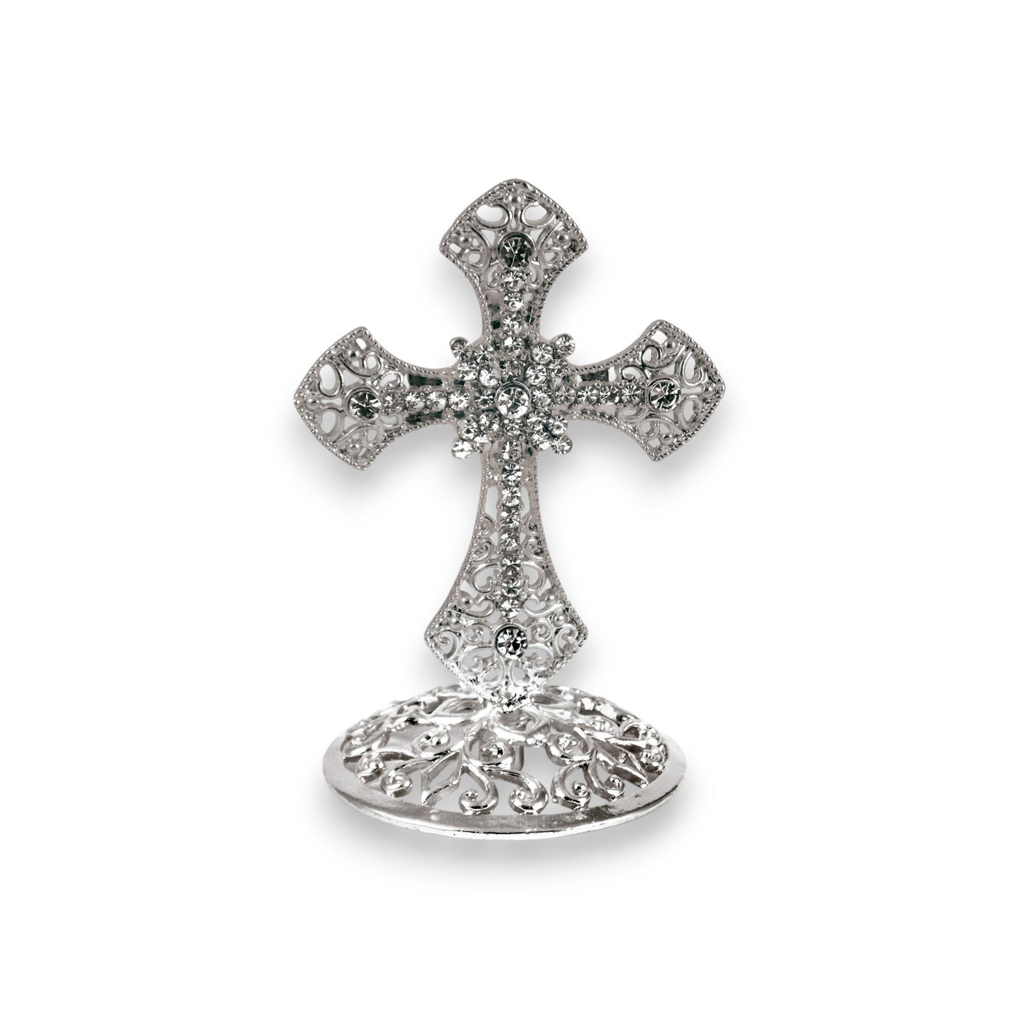 Μεταλλικός Επιτραπέζιος Σταυρός – 2 Χρώματα Κυρτός