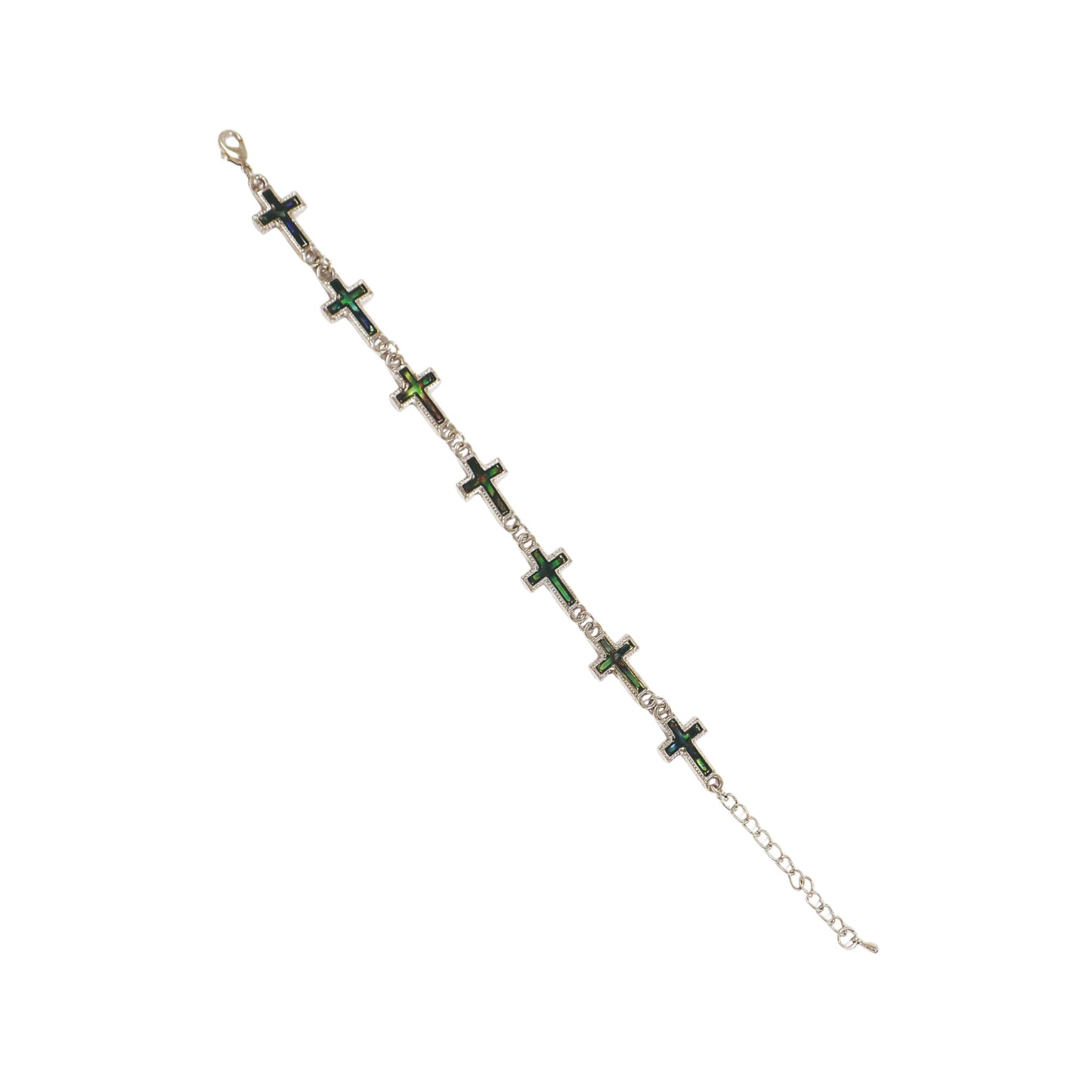 Γυναικείο Βραχιόλι Με Φίλντισι Πράσινο