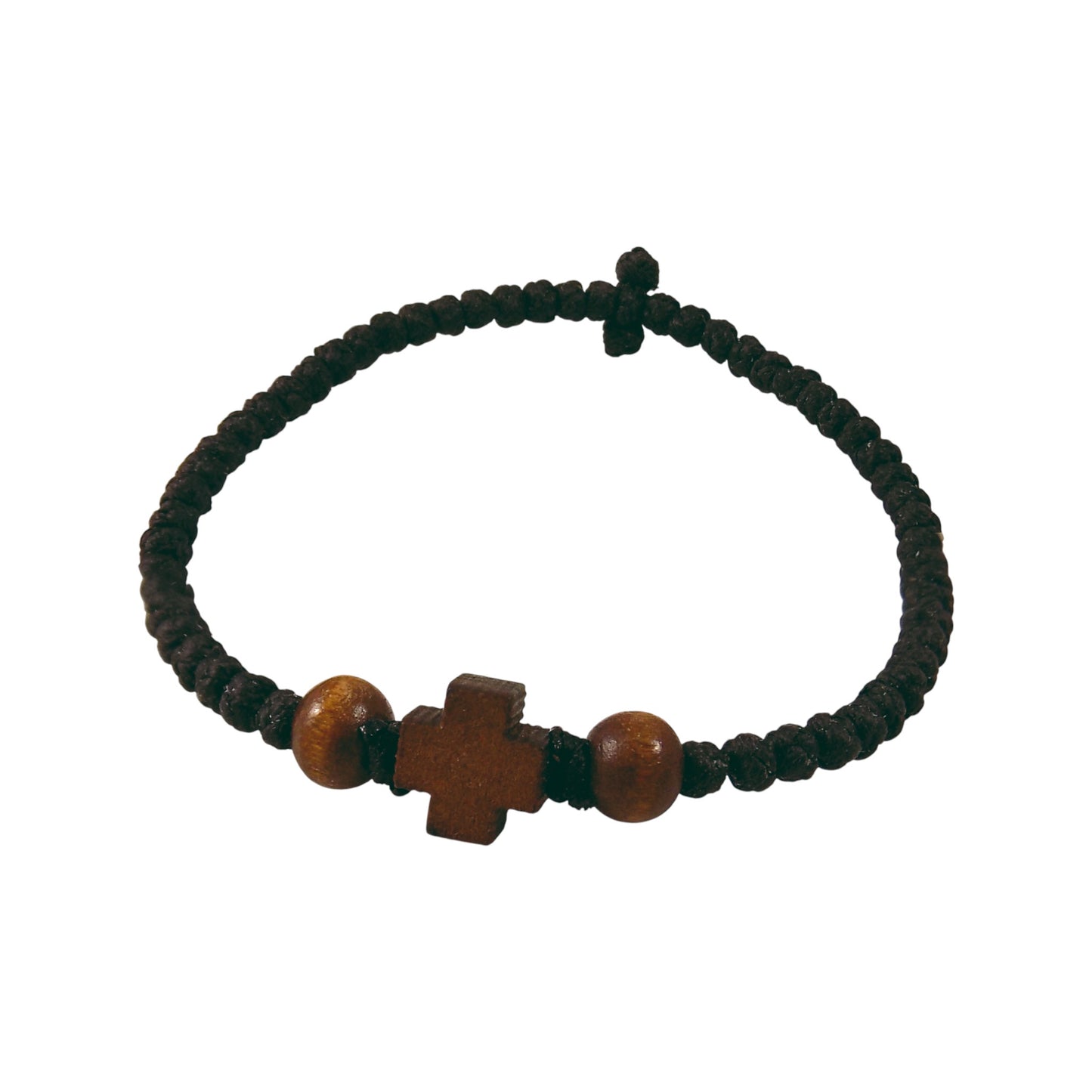 Χειροποίητο Κομποσχοίνι - Ξύλινο Σταυρό