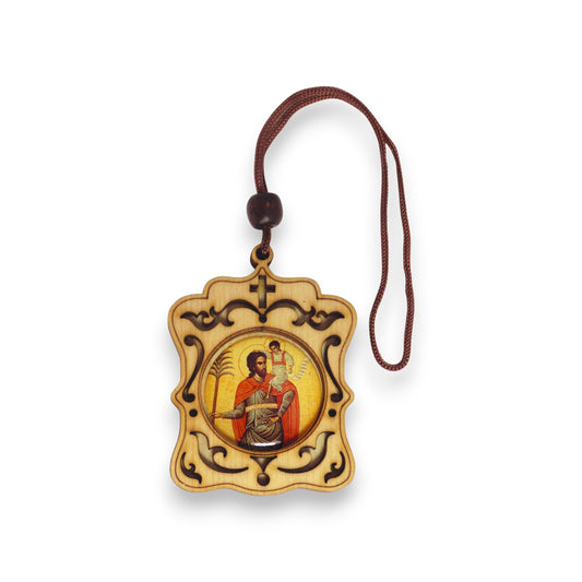 Κρεμαστό Ξύλινο Σχέδια - Άγιος Χριστόφορος