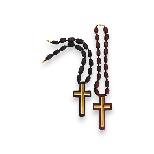 Κρεμαστός Ξύλινος Σταυρός Ανοιγόμενος - 2 Χρώματα