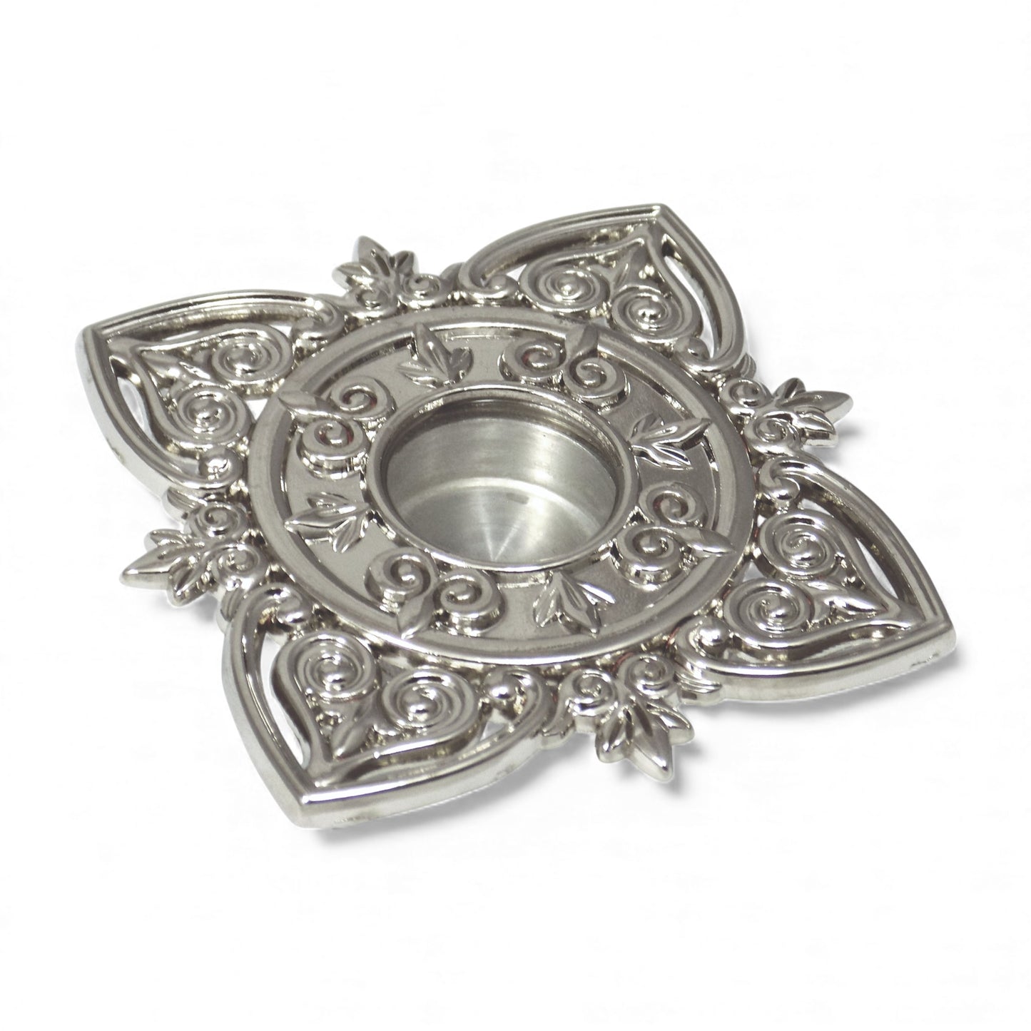 Μεταλλική Λειψανοθήκη Ασημί – Γωνίες