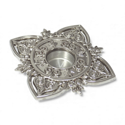 Μεταλλική Λειψανοθήκη Ασημί – Γωνίες