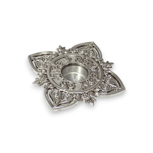 Μεταλλική Λειψανοθήκη Ασημί – Γωνίες