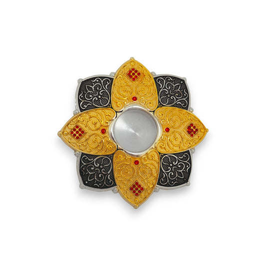 Μεταλλική Λειψανοθήκη Χρυσό Μαύρο – Σμάλτο