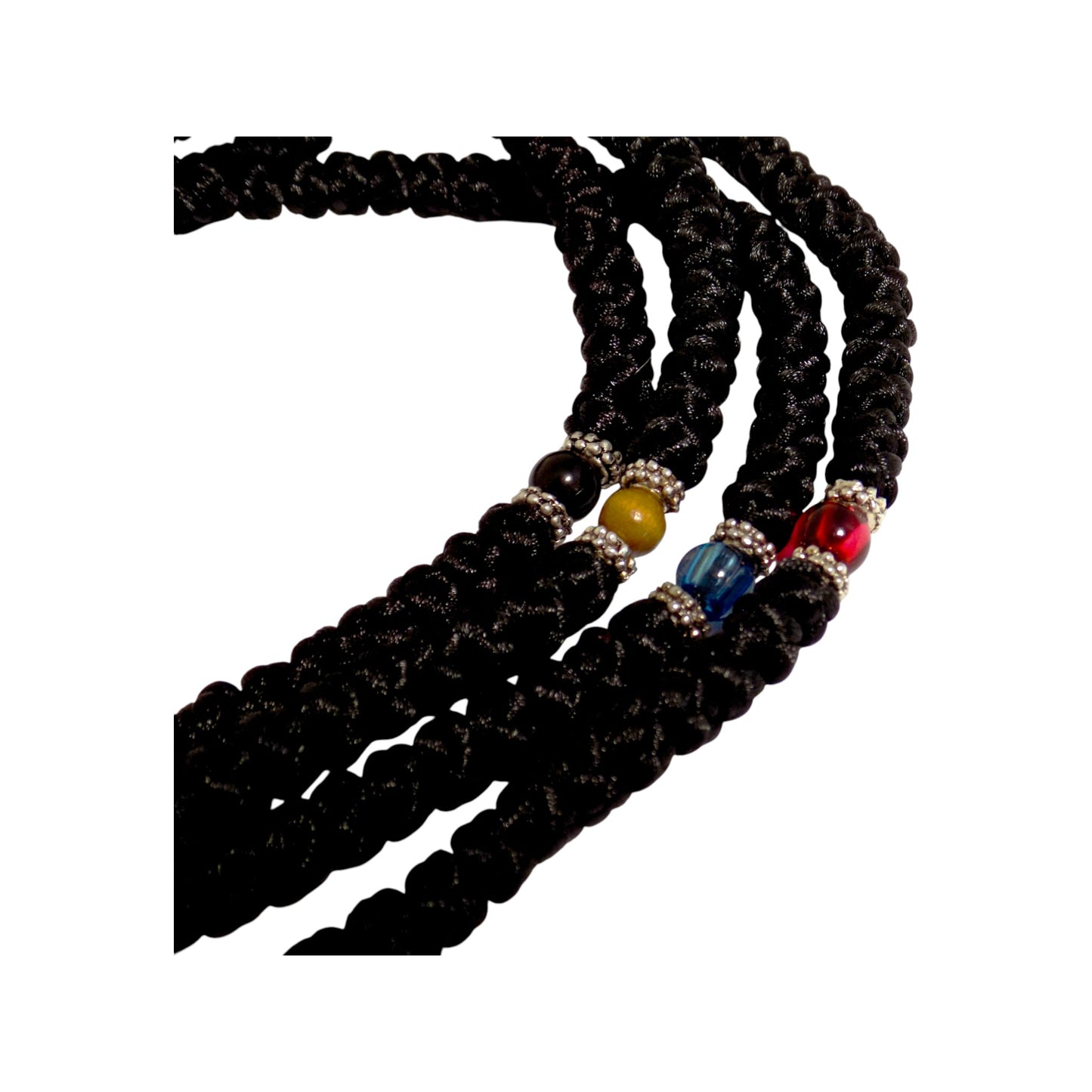 Προσευχητάρι 50 Κόμπων – Μεταξωτή Κλωστή & Μεταλλικός Σταυρός