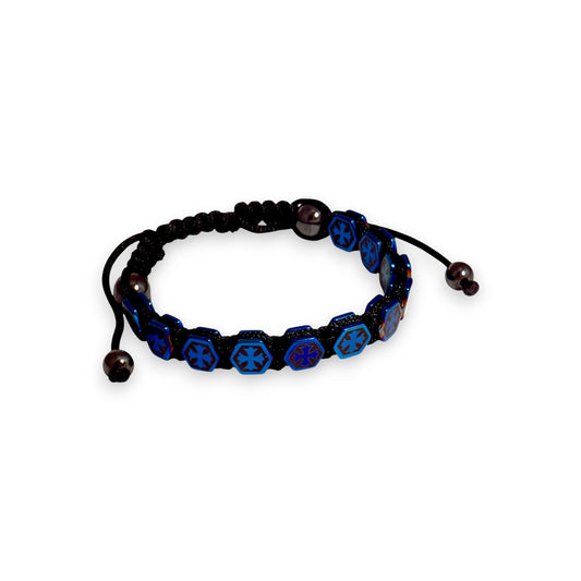 Βραχιόλι Αιματίτης Μπλε