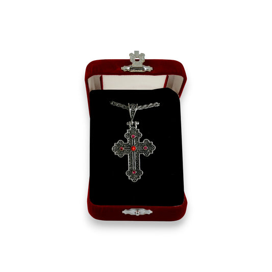 Σταυρός Λαιμού Ζάμακ Ορθόδοξος Ασημί - 2 Χρώματα