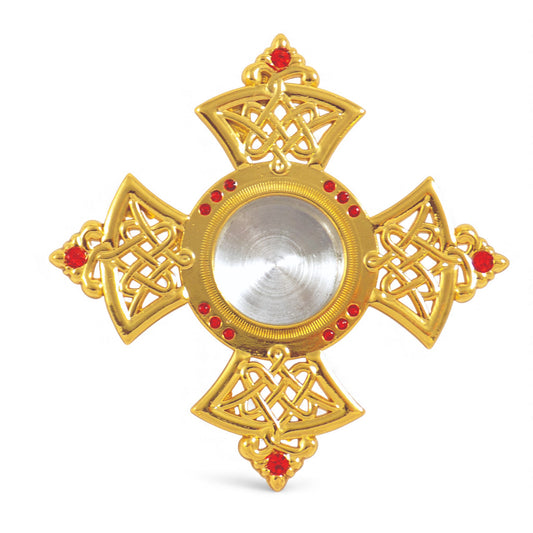 Μεταλλική Λειψανοθήκη Χρυσή – Γωνίες & Σμάλτο