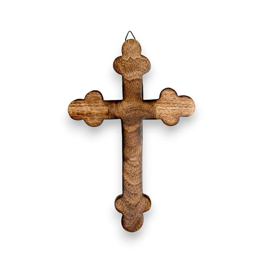 Σταυρός Ξύλινος Απλός 24×16 cm — Χειροποίητος